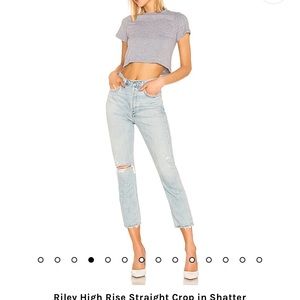 Brand new Riley High Rise Straight Crop Jean AGOLDE